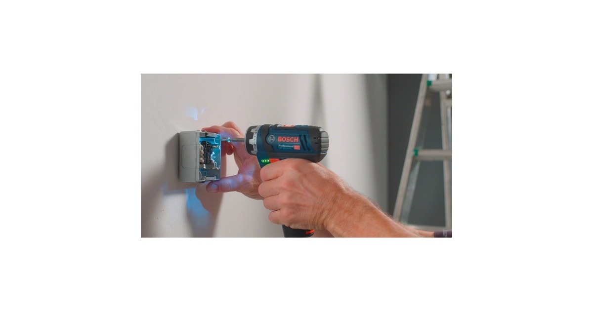 Bosch Akku-Bohrschrauber GSR 12V-15 FC Professional, 12Volt(blau/schwarz, 2x Li-Ionen Akku 2,0Ah, in L-BOXX)