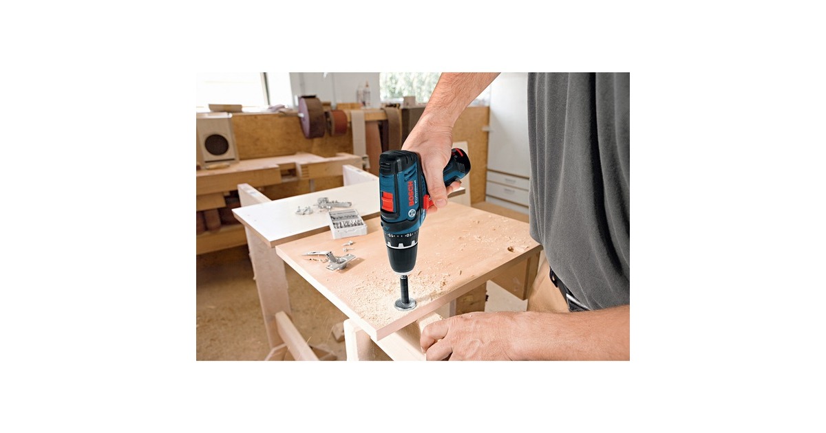 Bosch Akku-Bohrschrauber GSR 12V-15 Professional solo, 12Volt(blau/schwarz, ohne Akku und Ladegerät)