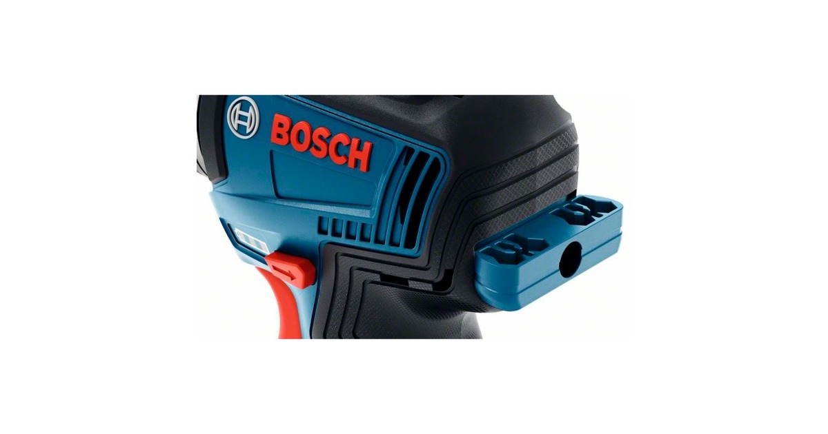 Bosch Akku-Bohrschrauber GSR 12V-35 FC Professional solo, 12Volt(blau/schwarz, ohne Akku und Ladegerät, mit FlexiClick Aufsätzen, L-BOXX)