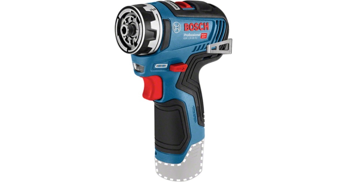 Bosch Akku-Bohrschrauber GSR 12V-35 FC solo Professional, 12Volt(blau/schwarz, ohne Akku und Ladegerät, FlexiClick System)