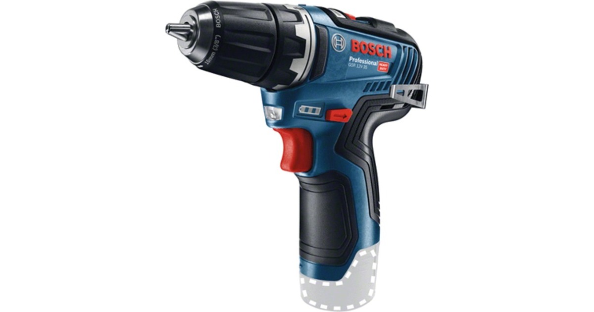 Bosch Akku-Bohrschrauber GSR 12V-35 solo Professional, 12Volt(blau/schwarz, ohne Akku und Ladegerät)