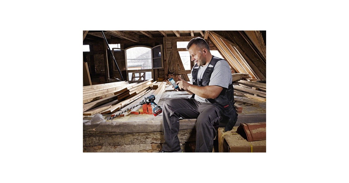 Bosch Akku-Bohrschrauber GSR 18V-110 C Professional, 18Volt(blau/schwarz, 2x Akku ProCORE18V 4,0Ah, Bluetooth Modul, L-BOXX)