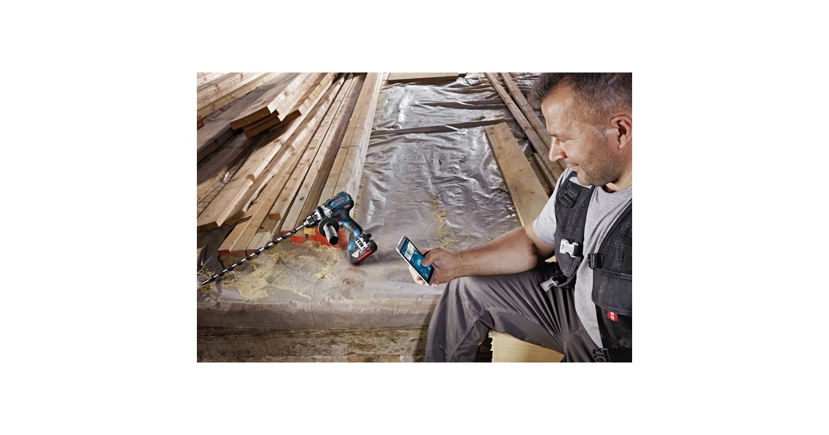 Bosch Akku-Bohrschrauber GSR 18V-110 C Professional, 18Volt(blau/schwarz, 2x Akku ProCORE18V 4,0Ah, Bluetooth Modul, L-BOXX)