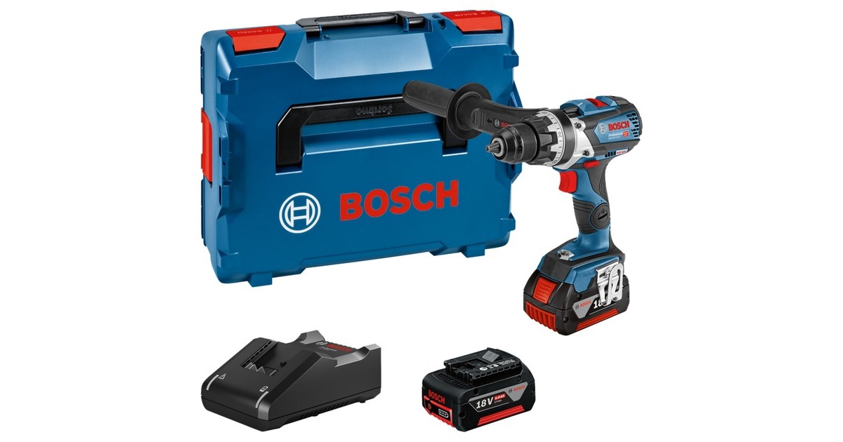 Bosch Akku-Bohrschrauber GSR 18V-110 C Professional, 18Volt(blau/schwarz, 2x Li-Ionen Akku 5,0Ah, L-BOXX)