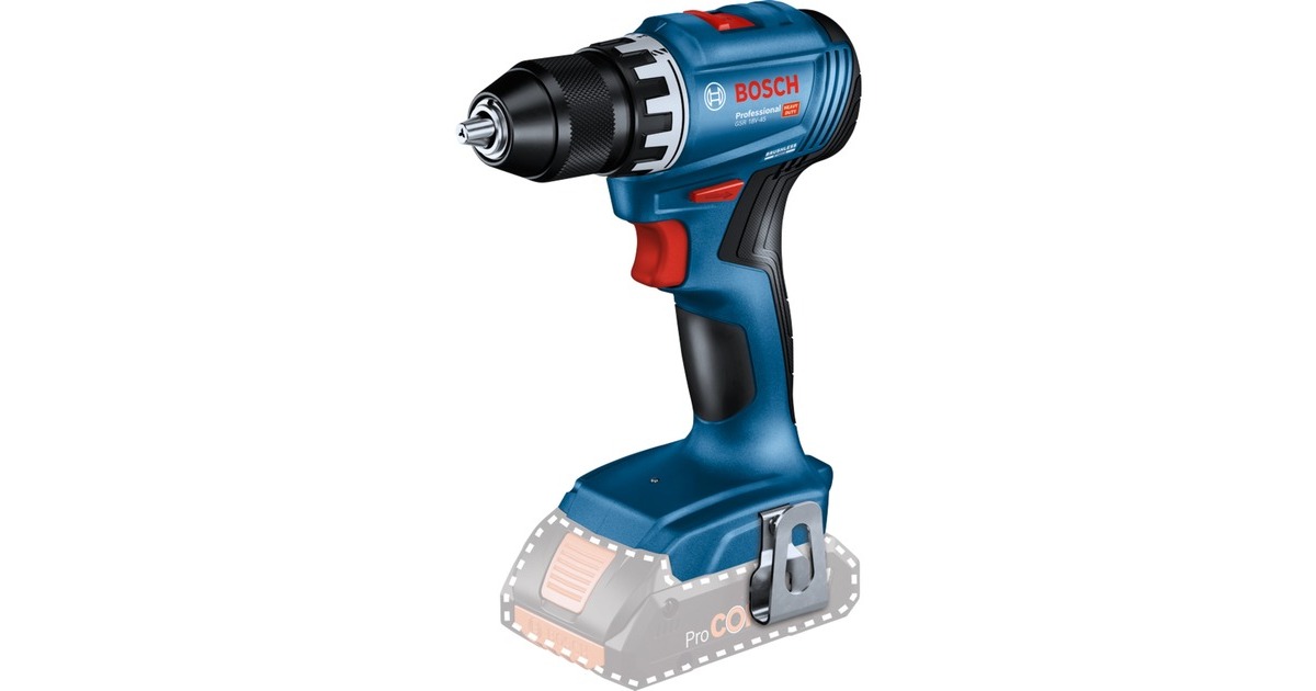 Bosch Akku-Bohrschrauber GSR 18V-45 Professional solo, 18Volt(blau/schwarz, ohne Akku und Ladegerät)