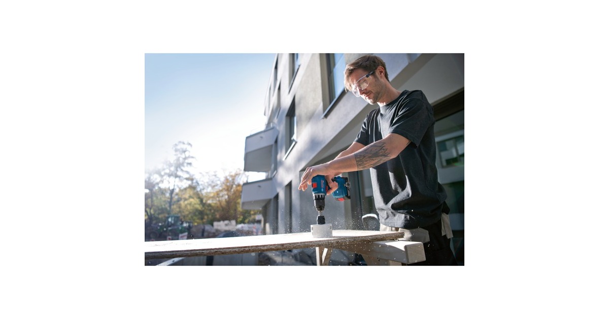 Bosch Akku-Bohrschrauber GSR 18V-45 Professional solo, 18Volt(blau/schwarz, ohne Akku und Ladegerät, in L-BOXX)