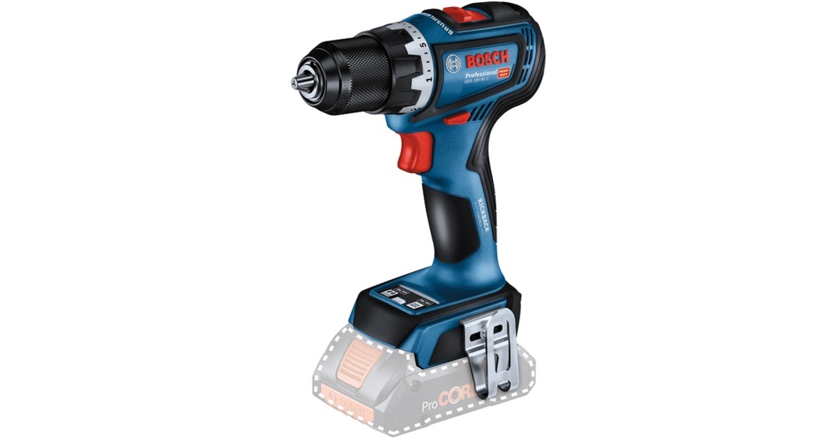Bosch Akku-Bohrschrauber GSR 18V-90 C Professional solo, 18Volt(blau/schwarz, ohne Akku und Ladegerät)
