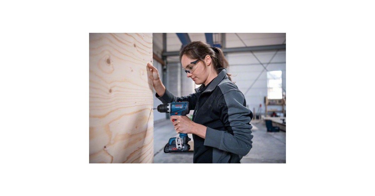 Bosch Akku-Bohrschrauber GSR 18V-90 C Professional solo, 18Volt(blau/schwarz, ohne Akku und Ladegerät, in L-BOXX)