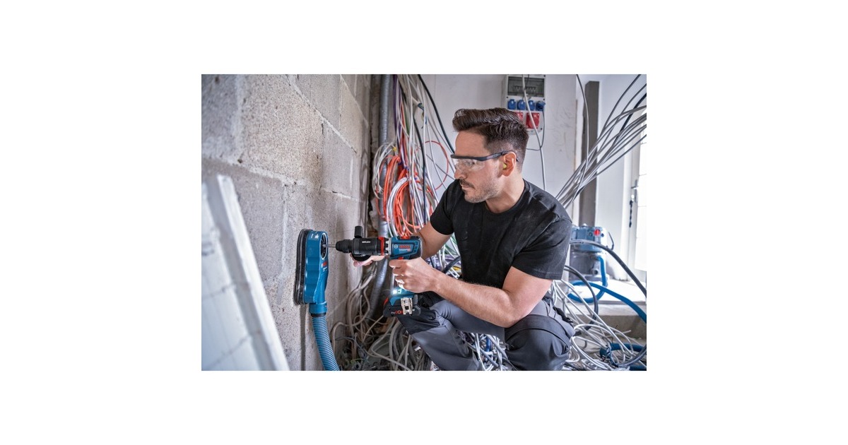 Bosch Akku-Bohrschrauber GSR 18V-90 FC Professional solo, 18Volt(blau/schwarz, ohne Akku und Ladegerät, in L-BOXX)