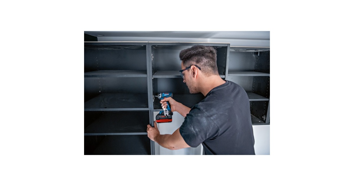 Bosch Akku-Bohrschrauber GSR 18V-90 FC Professional solo, 18Volt(blau/schwarz, ohne Akku und Ladegerät)