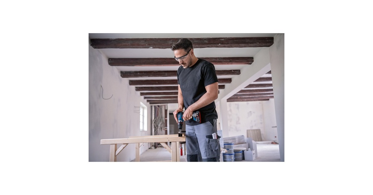 Bosch Akku-Bohrschrauber GSR 18V-90 FC Professional solo, 18Volt(blau/schwarz, ohne Akku und Ladegerät)