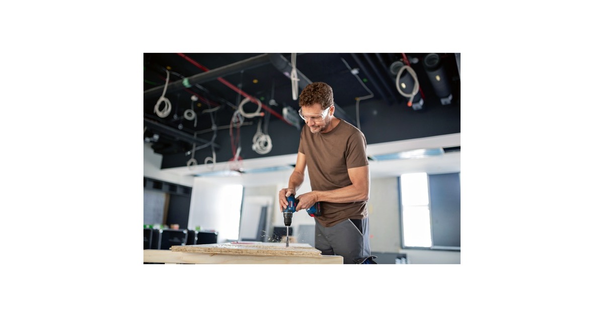 Bosch Akku-Combo Kit GDR 18V-200 Professional + GSR 18V-55 Professional, 18Volt, Werkzeug-Set(blau/schwarz, 2x Li-Ionen Akku 4,0Ah, Schlagschrauber und Bohrschrauber, in L-Case)