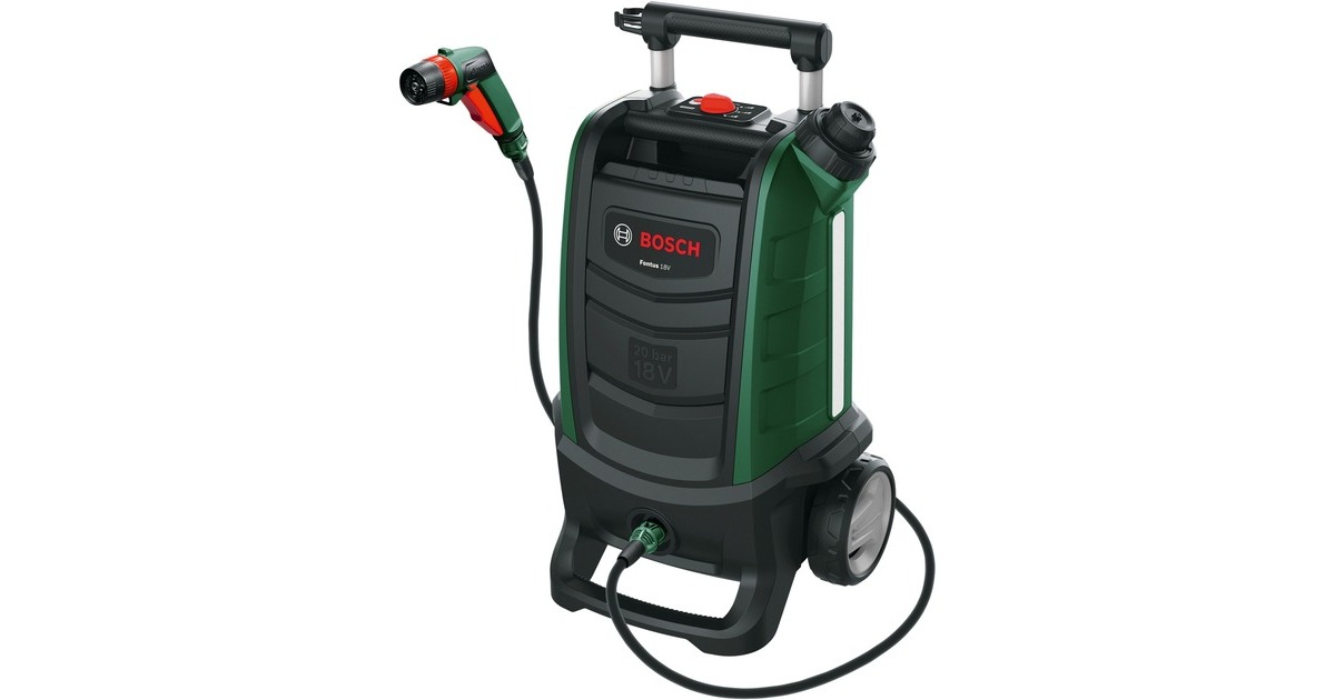 Bosch Akku-Druckreiniger Fontus (Gen2) solo, 18Volt(grün/schwarz, ohne Akku und Ladegerät, POWER FOR ALL ALLIANCE)
