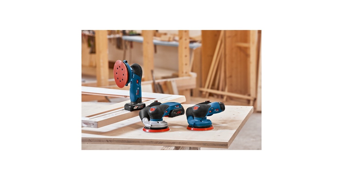 Bosch Akku-Exzenterschleifer GEX 12V-125 Professional solo, 12Volt(blau/schwarz, ohne Akku und Ladegerät)