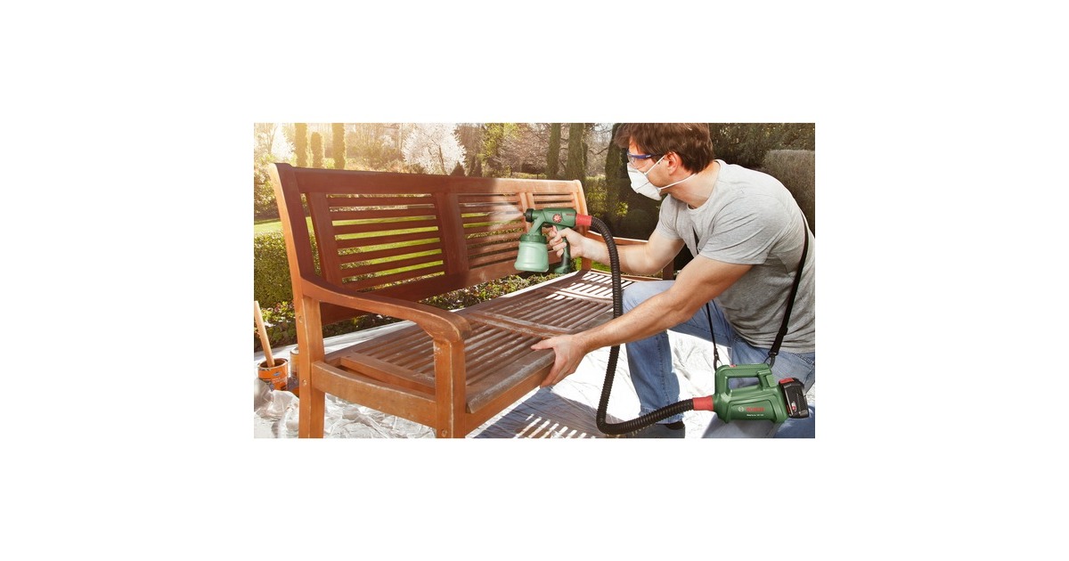 Bosch Akku-Farbsprühsystem EasySpray 18V-100 BARETOOL, Sprühpistole(grün/schwarz, ohne Akku und Ladegerät, POWER FOR ALL ALLIANCE)