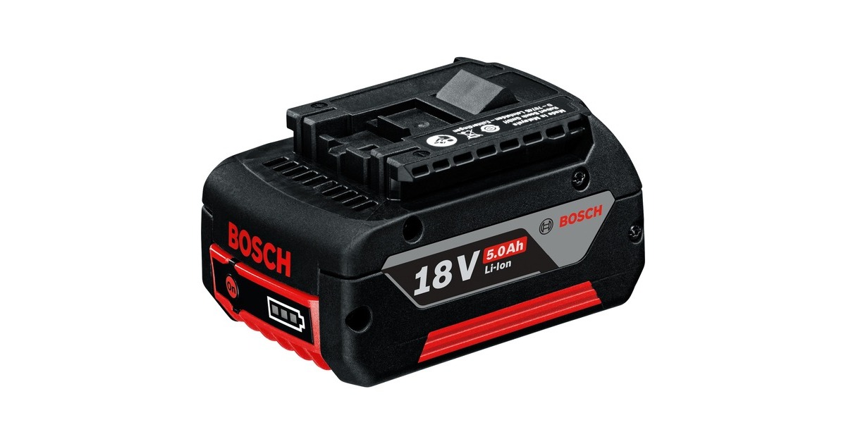 Bosch Akku GBA 18V 5.0Ah Professional(schwarz/rot, AMPShare Alliance)