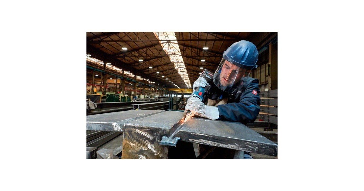 Bosch Akku-Geradschleifer GGS 18V-23 LC Professional solo, 18Volt(blau/schwarz, ohne Akku und Ladegerät, in L-BOXX)