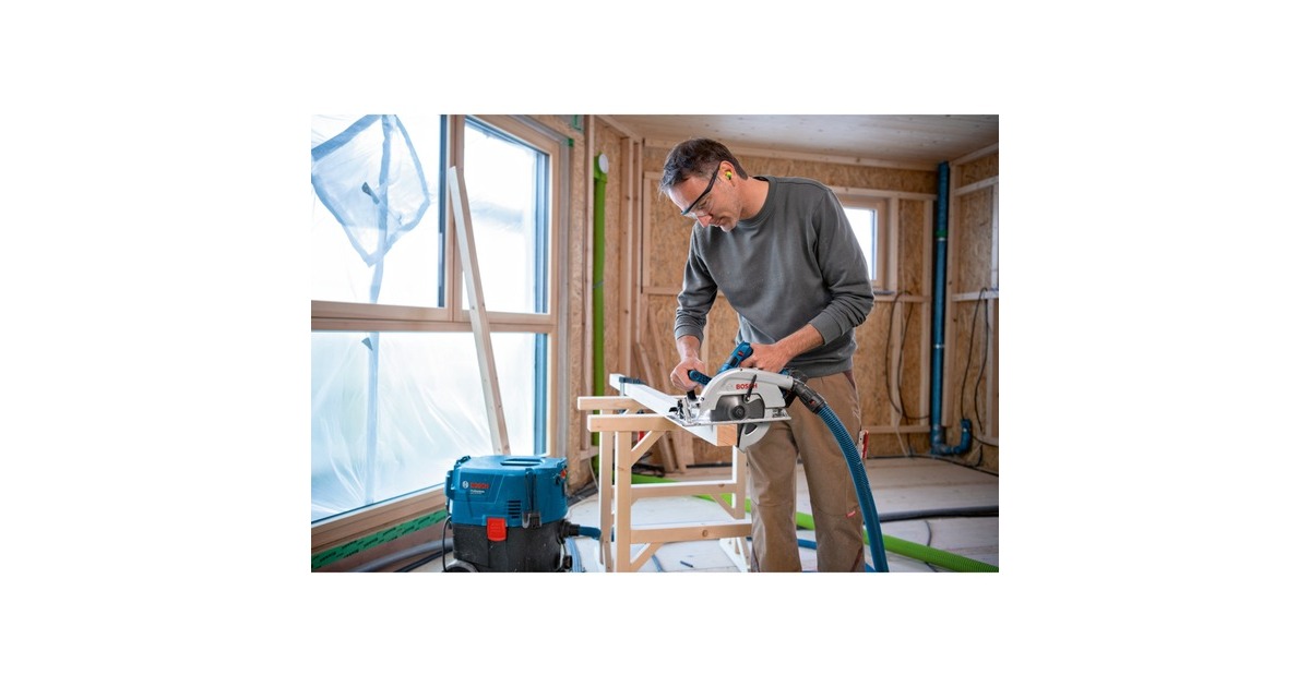 Bosch Akku-Handkreissäge BITURBO GKS 18V-70 L Professional(blau/schwarz, 2x Li-Ion Akku ProCORE18V 5,5Ah, in L-BOXX)