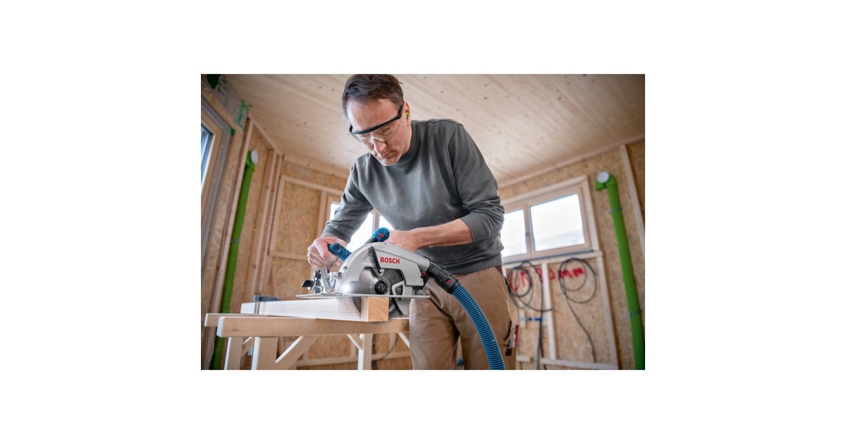 Bosch Akku-Handkreissäge BITURBO GKS 18V-70 L Professional(blau/schwarz, 2x Li-Ion Akku ProCORE18V 5,5Ah, in L-BOXX)