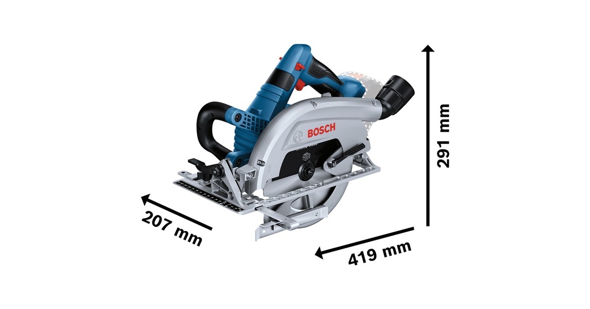 Bosch Akku-Handkreissäge BITURBO GKS 18V-70 L Professional solo(blau/schwarz, ohne Akku und Ladegerät)