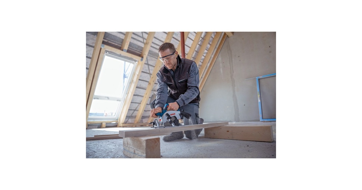 Bosch Akku-Handkreissäge GKS 18V-57-2 Professional solo(blau/schwarz, ohne Akku und Ladegerät)