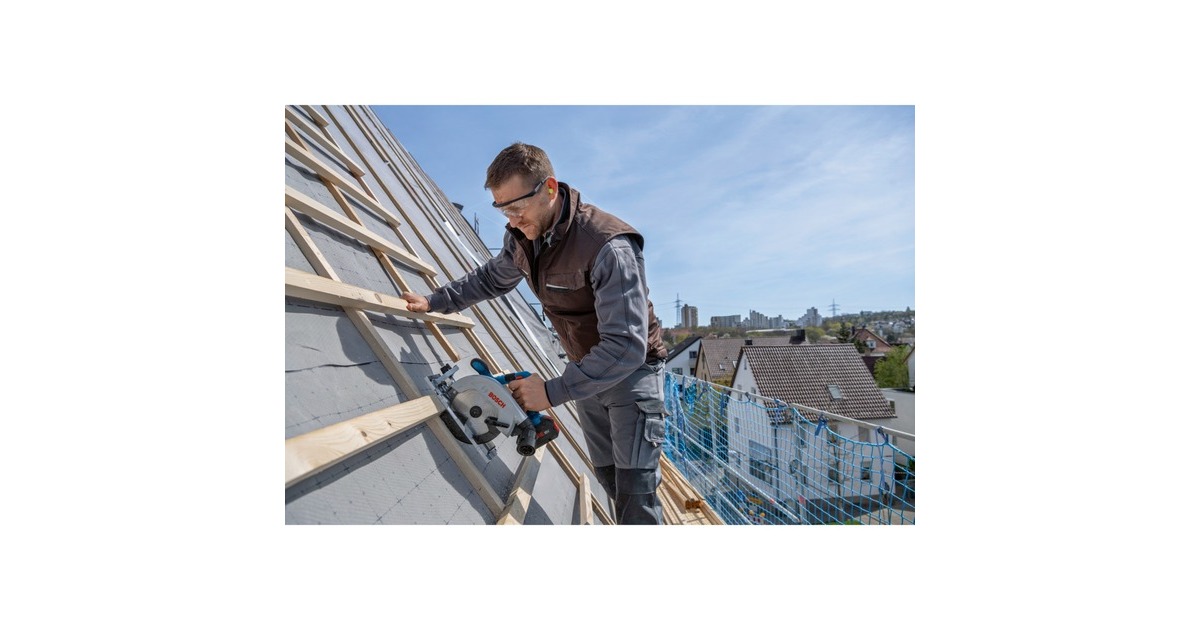 Bosch Akku-Handkreissäge GKS 18V-57-2 Professional solo(blau/schwarz, ohne Akku und Ladegerät, in L-BOXX)