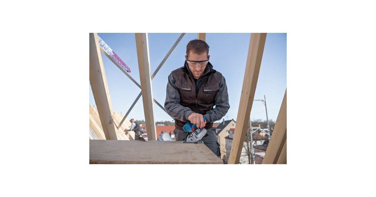 Bosch Akku-Handkreissäge GKS 18V-57-2 Professional solo(blau/schwarz, ohne Akku und Ladegerät, in L-BOXX)