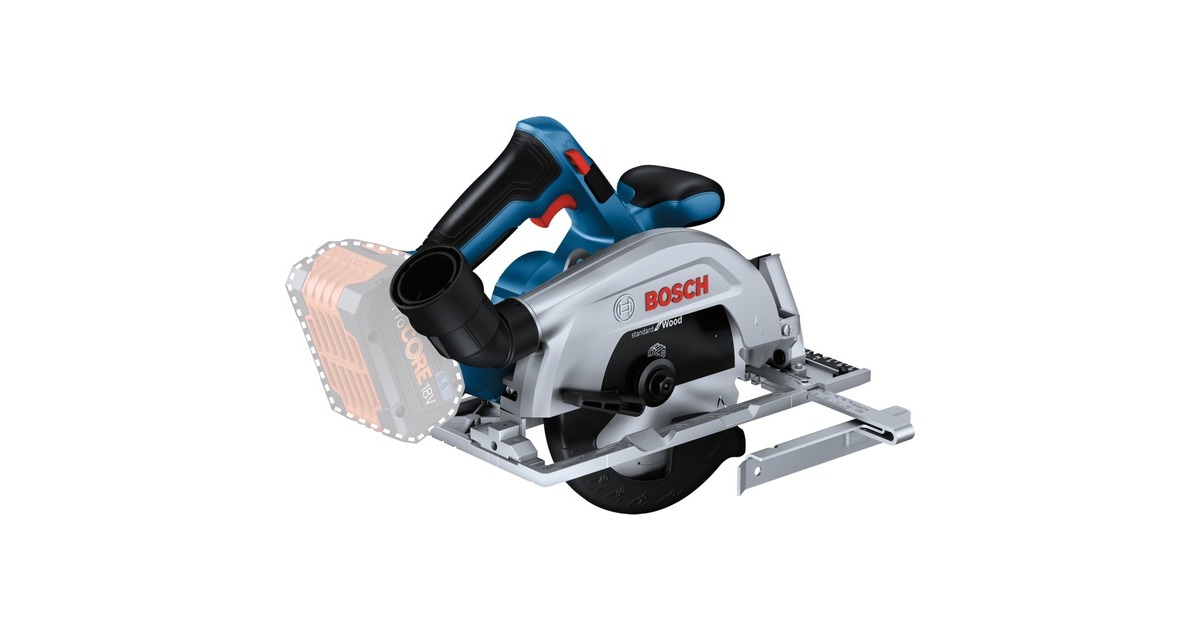 Bosch Akku-Handkreissäge GKS 18V-57-2 Professional solo(blau/schwarz, ohne Akku und Ladegerät, in L-BOXX)