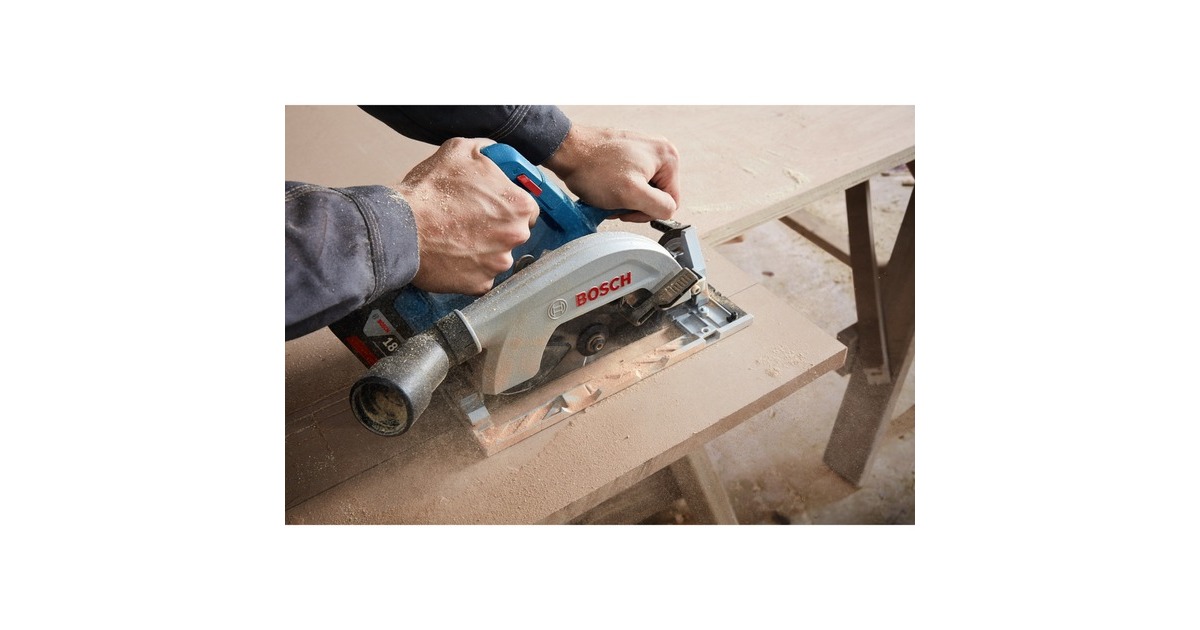 Bosch Akku-Handkreissäge GKS 18V-57-2 Professional solo(blau/schwarz, ohne Akku und Ladegerät, in L-BOXX)