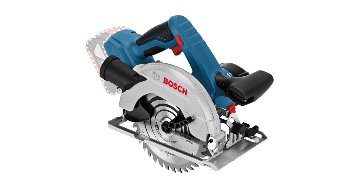 Bosch Akku-Handkreissäge GKS 18V-57 solo Professional, 18Volt(blau/schwarz, ohne Akku und Ladegerät)