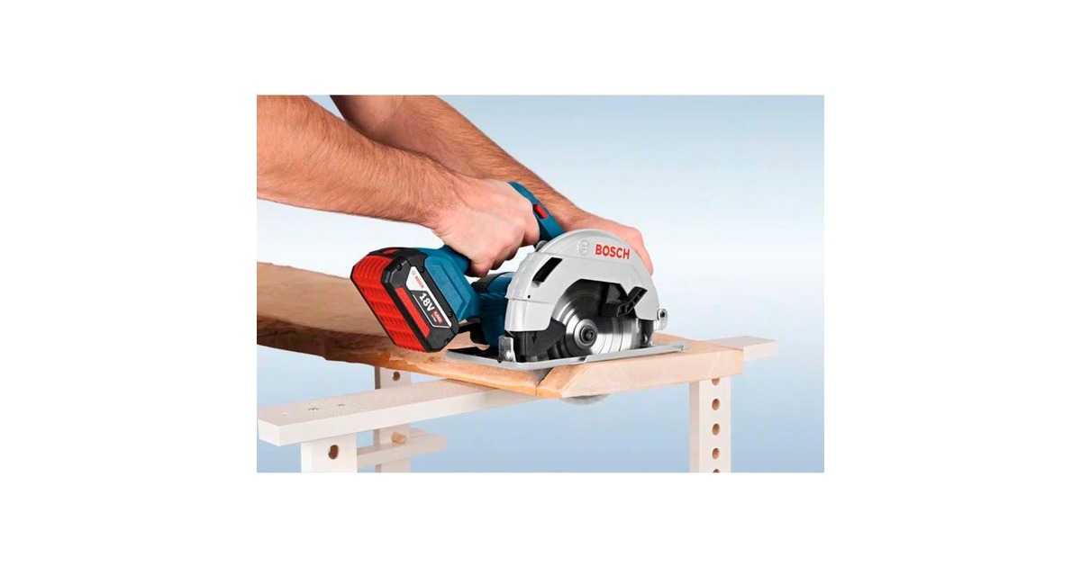Bosch Akku-Handkreissäge GKS 18V-57 solo Professional, 18Volt(blau/schwarz, ohne Akku und Ladegerät)