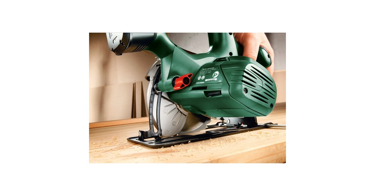 Bosch Akku-Handkreissäge PKS 18-Li(grün/schwarz, ohne Akku und Ladegerät, POWER FOR ALL ALLIANCE)