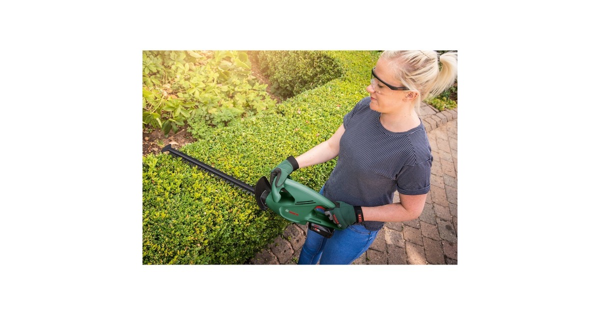 Bosch Akku-Heckenschere Easy HedgeCut 18-45(grün/schwarz, Li-Ionen Akku 2,0Ah, POWER FOR ALL ALLIANCE)