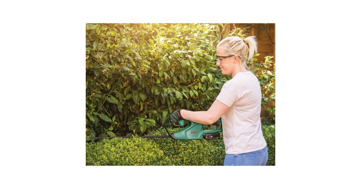 Bosch Akku-Heckenschere Easy HedgeCut 18-45(grün/schwarz, Li-Ionen Akku 2,0Ah, POWER FOR ALL ALLIANCE)