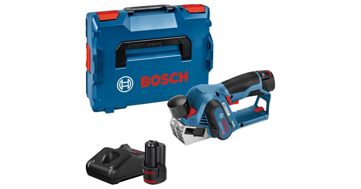 Bosch Akku-Hobel GHO 12V-20 Professional, 12Volt, Elektrohobel(blau/schwarz, 2x Li-Ionen Akku 3,0Ah) Bosch Akku-Hobel GHO 12V-20 Professional, 12Volt, Elektrohobel(blau/schwarz, 2x Li-Ionen Akku 3,0Ah)