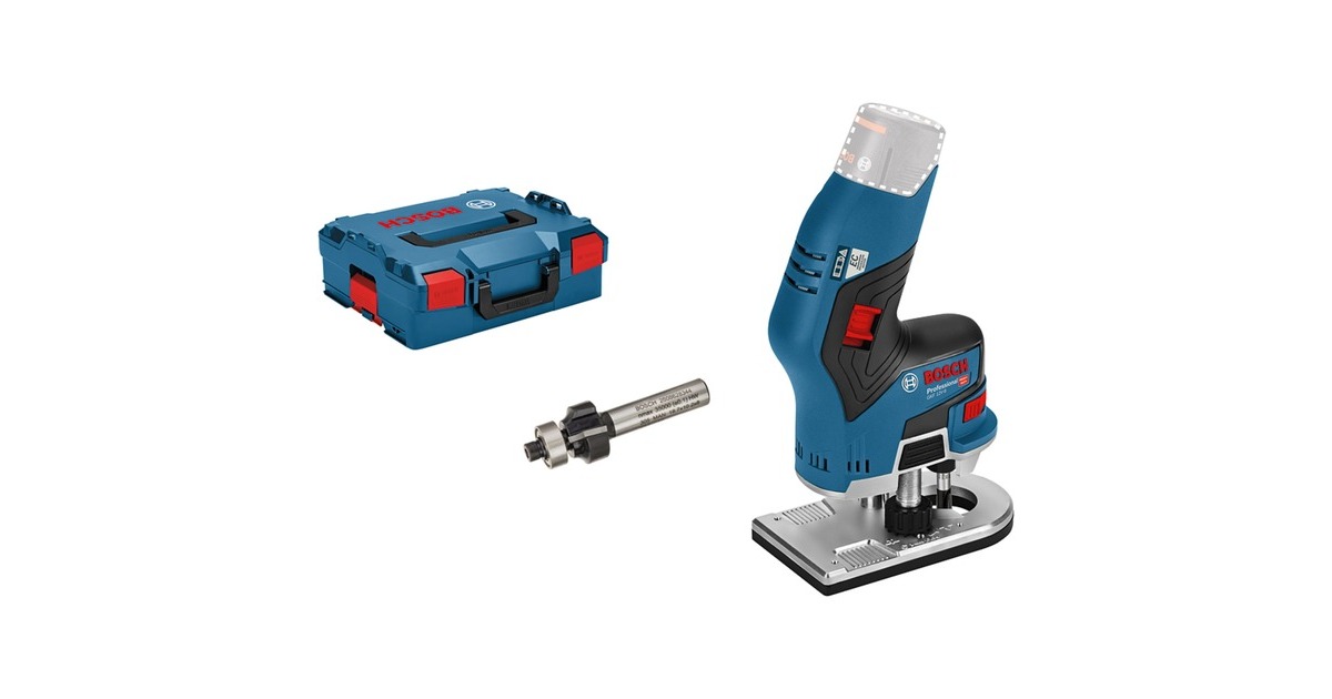 Bosch Akku-Kantenfräse GKF 12V-8 Professional solo, 12Volt, Fräsmaschine(blau/schwarz, ohne Akku und Ladegerät, in L-BOXX)