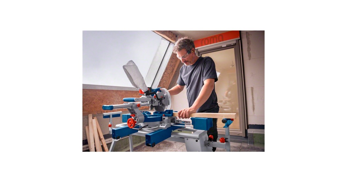 Bosch Akku-Kapp- und Gehrungssäge BITURBO GCM 18V-216 D Professional solo, Kapp-und Gehrungssäge(blau, ohne Akku und Ladegerät)