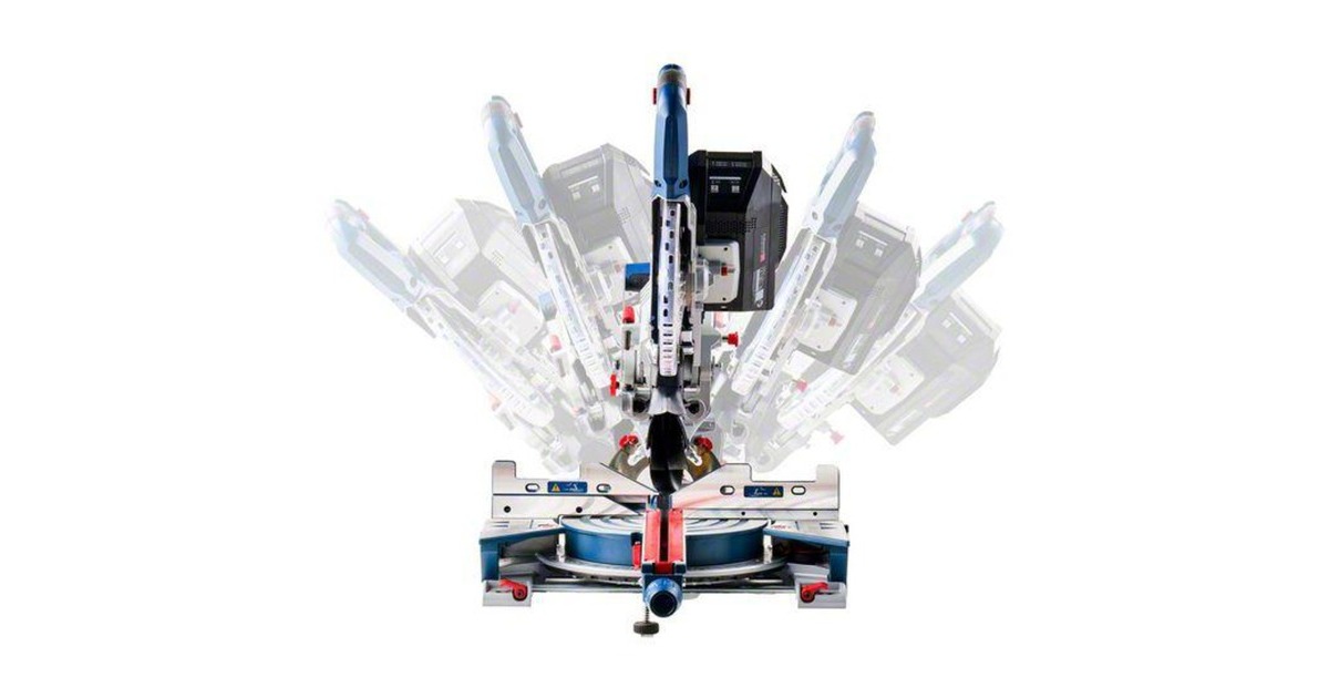 Bosch Akku-Kapp-und Gehrungssäge BITURBO GCM 18V-216 DC Professional solo(blau, Bluetooth Modul, ohne Akku und Ladegerät)