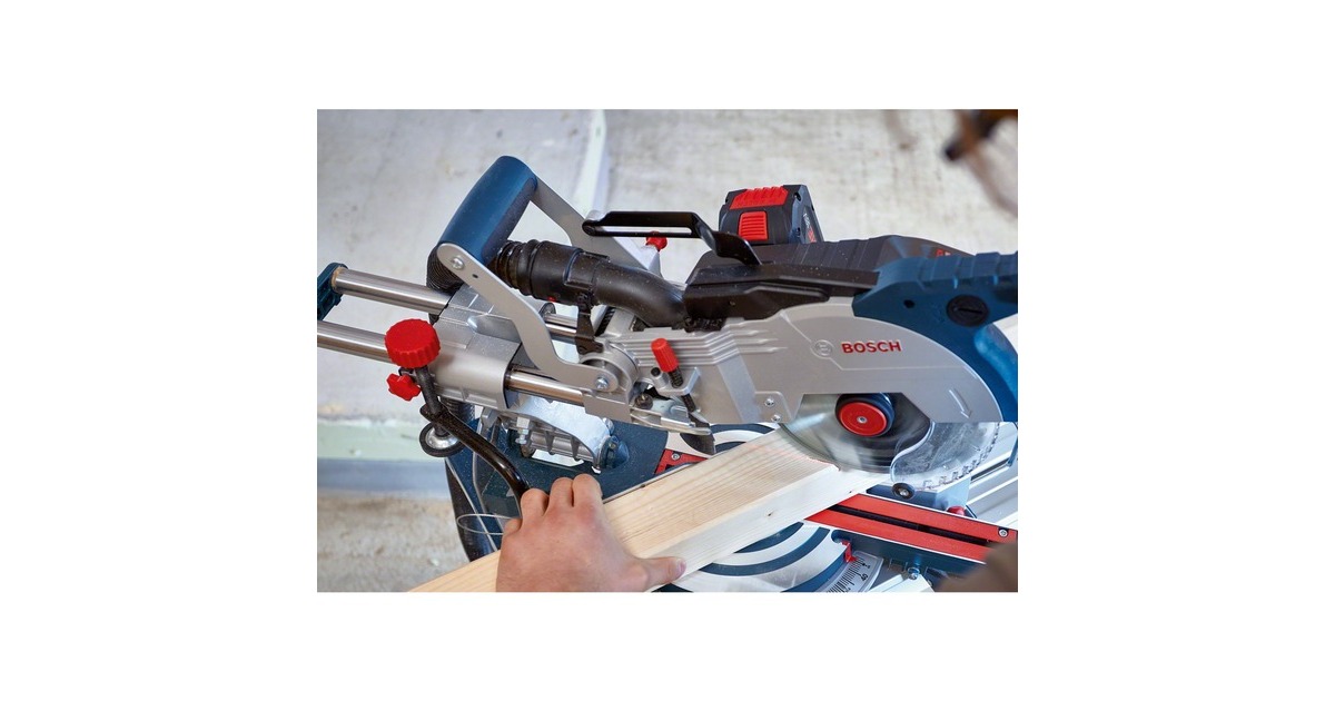 Bosch Akku-Kapp-und Gehrungssäge BITURBO GCM 18V-216 Professional, 18Volt(blau, 2x Akku ProCORE18V 5,5Ah)