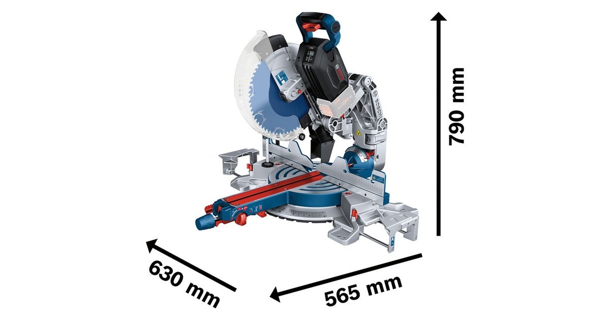 Bosch Akku-Kapp-und Gehrungssäge BITURBO GCM 18V-305 GDC Professional solo(blau, Bluetooth Modul, ohne Akku und Ladegerät)