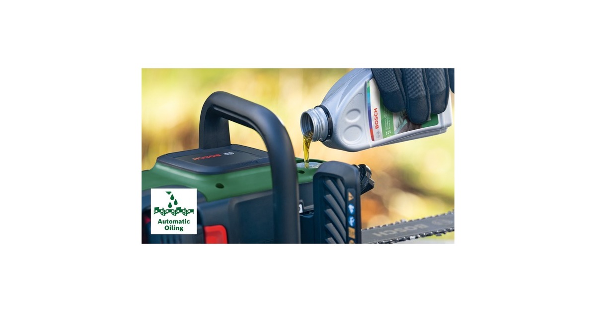 Bosch Akku-Kettensäge AdvancedChain 36V 35-40 Solo, 36Volt, Elektro-Kettensäge(grün/schwarz, ohne Akku und Ladegerät, POWER FOR ALL)