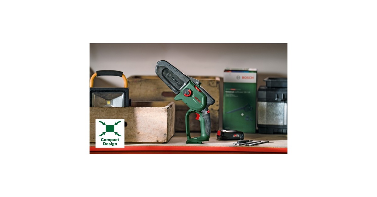 Bosch Akku-Kettensäge EasyChain 18V-15-7, 18Volt, Elektro-Kettensäge(grün/schwarz, Li-Ionen Akku 2,5Ah, POWER FOR ALL ALLIANCE)