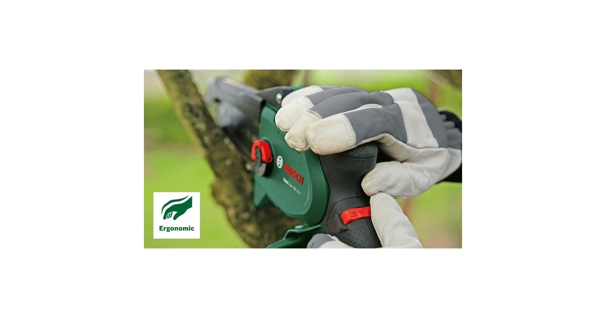 Bosch Akku-Kettensäge EasyChain 18V-15-7, 18Volt, Elektro-Kettensäge(grün/schwarz, Li-Ionen Akku 2,5Ah, POWER FOR ALL ALLIANCE)