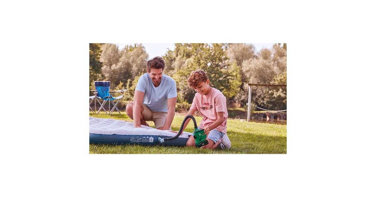 Bosch Akku-Luftpumpe EasyInflate 18V-500, 18Volt(grün/schwarz, Li-Ionen Akku 2,0Ah, POWER FOR ALL ALLIANCE)