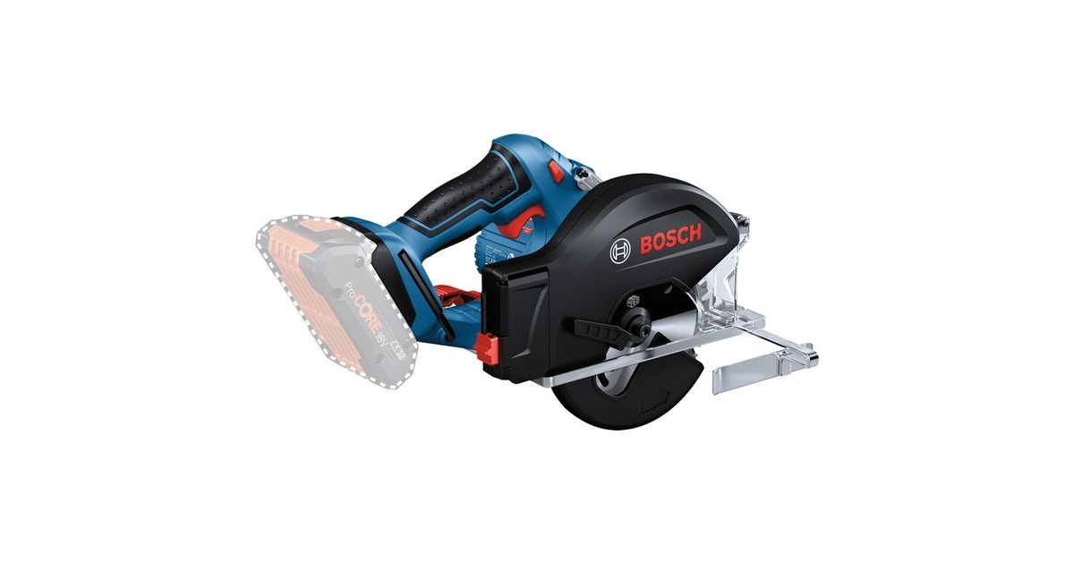 Bosch Akku-Metallkreissäge GKM 18V-50 Professional, Handkreissäge(blau/schwarz, 2x Li-Ionen Akku 5,0Ah, in L-BOXX)