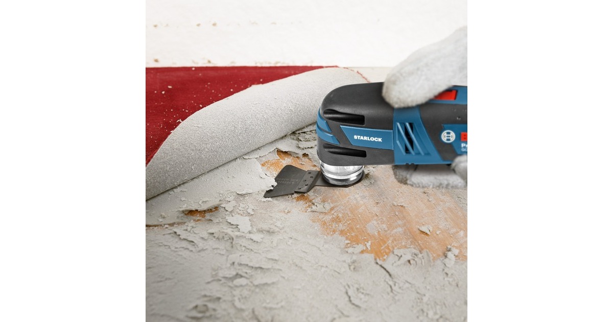 Bosch Akku-Multi-Cutter GOP 12V-28 Professional, 12Volt, Multifunktions-Werkzeug(blau/schwarz, 2x Li-Ionen Akku 3,0Ah, in L-BOXX)