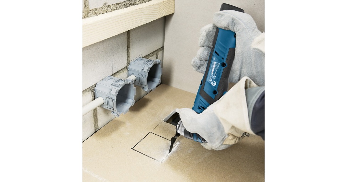 Bosch Akku-Multi-Cutter GOP 12V-28 Professional, 12Volt, Multifunktions-Werkzeug(blau/schwarz, 2x Li-Ionen Akku 3,0Ah, in L-BOXX)