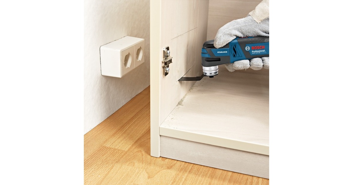 Bosch Akku-Multi-Cutter GOP 12V-28 Professional, 12Volt, Multifunktions-Werkzeug(blau/schwarz, 2x Li-Ionen Akku 3,0Ah, in L-BOXX)