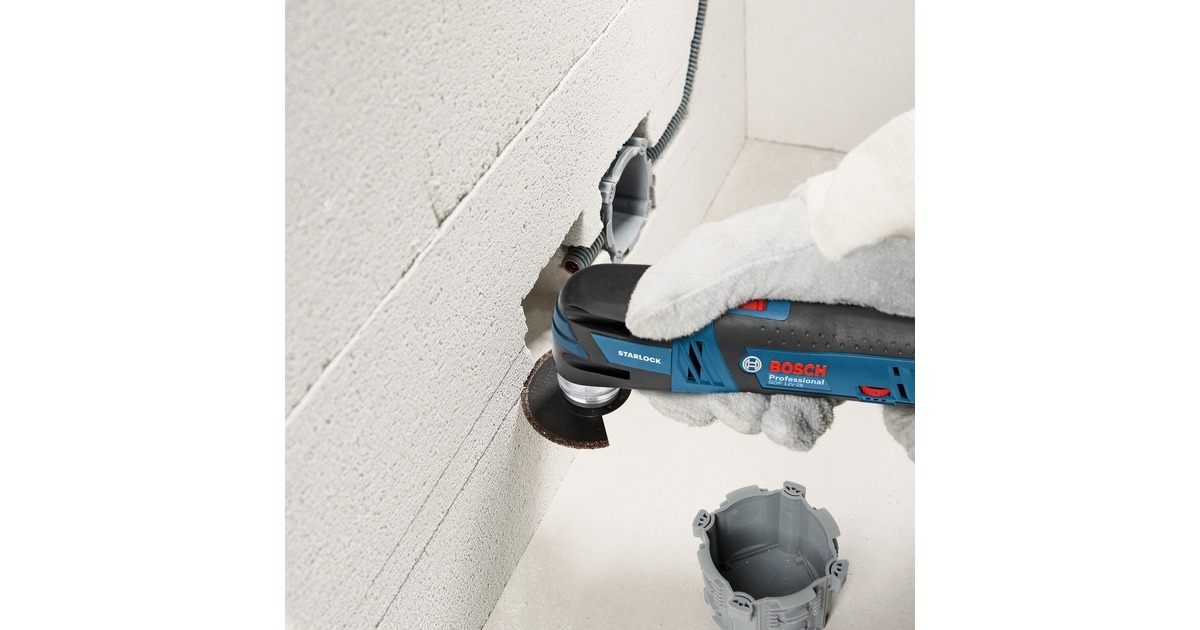 Bosch Akku-Multi-Cutter GOP 12V-28 Professional, 12Volt, Multifunktions-Werkzeug(blau/schwarz, 2x Li-Ionen Akku 3,0Ah, in L-BOXX)
