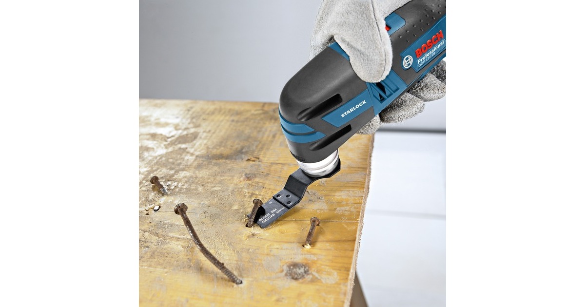 Bosch Akku-Multi-Cutter GOP 12V-28 Professional, Multifunktions-Werkzeug(blau/schwarz, ohne Akku und Ladegerät, L-BOXX)